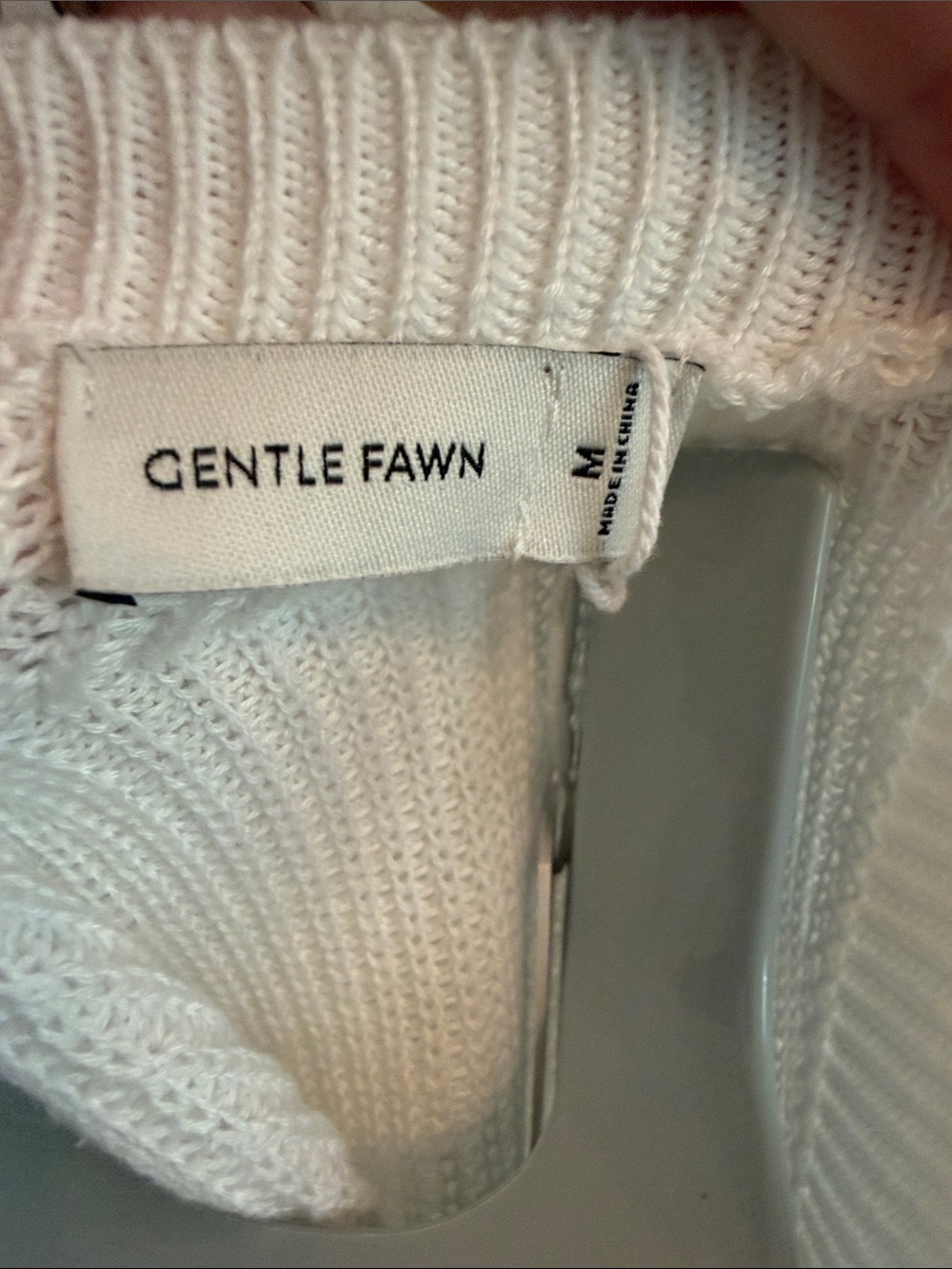 Gentle Fawn White Ribbed Halter Knit Tank - Picture 2 of 8